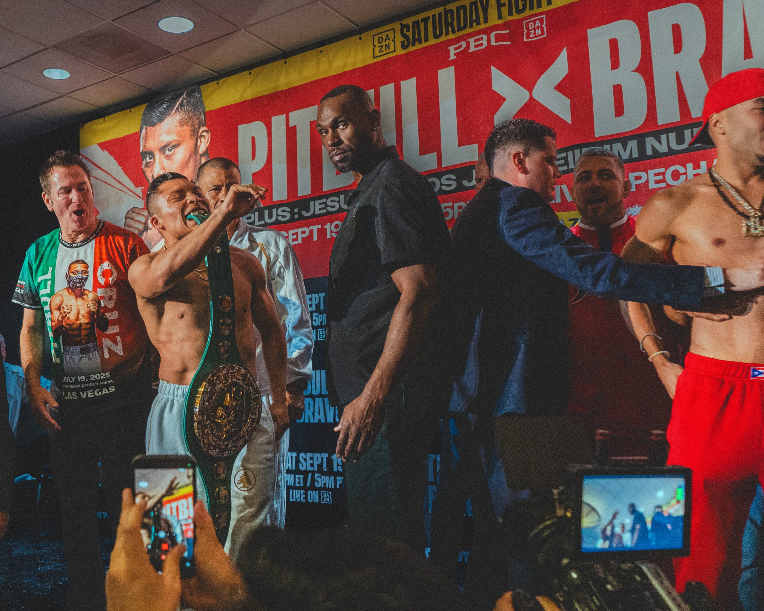 Isaac Pitbull Cruz and Nestor Bravo during an intense final faceoff in San Diego