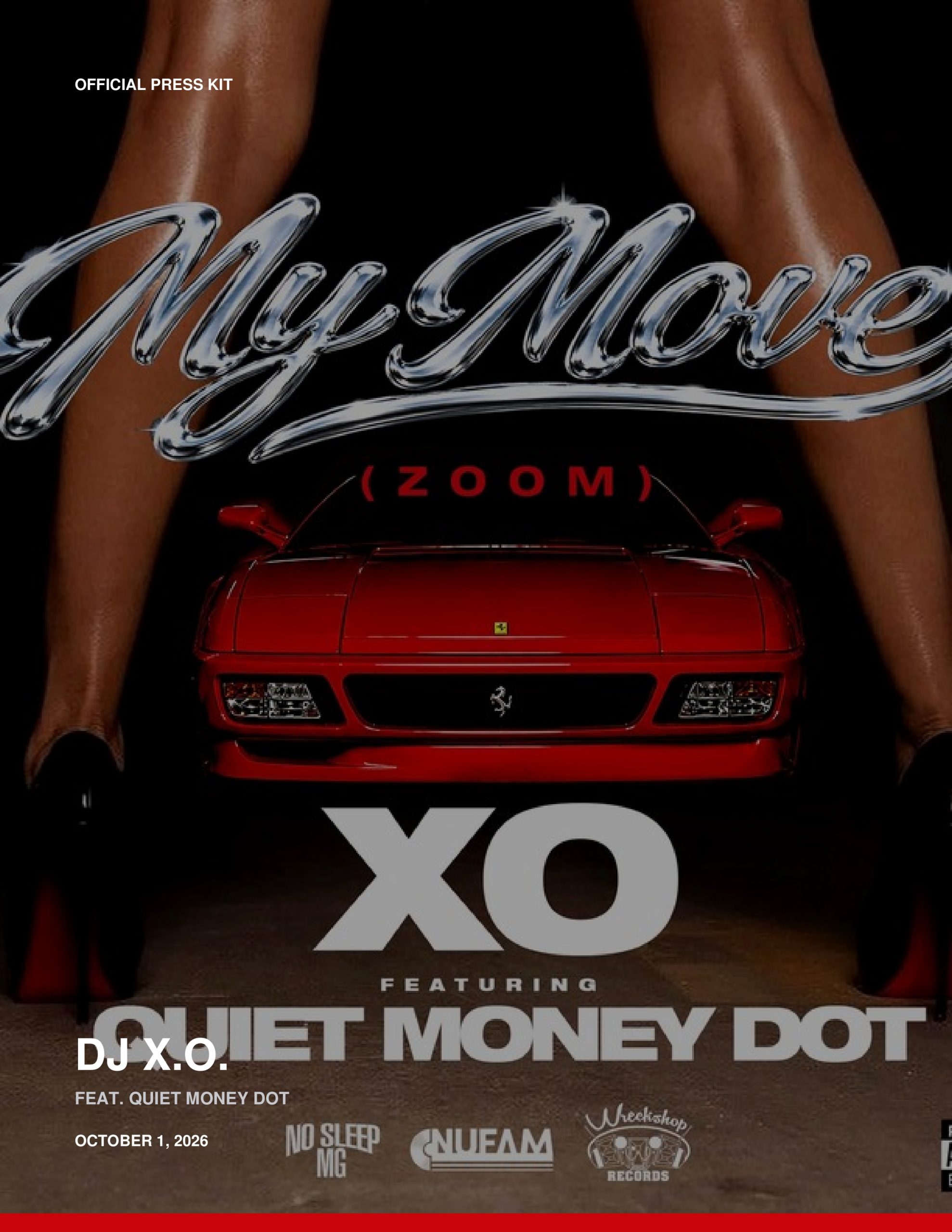 DJ X.O. featuring Quiet Money Dot My Move Zoom official single artwork