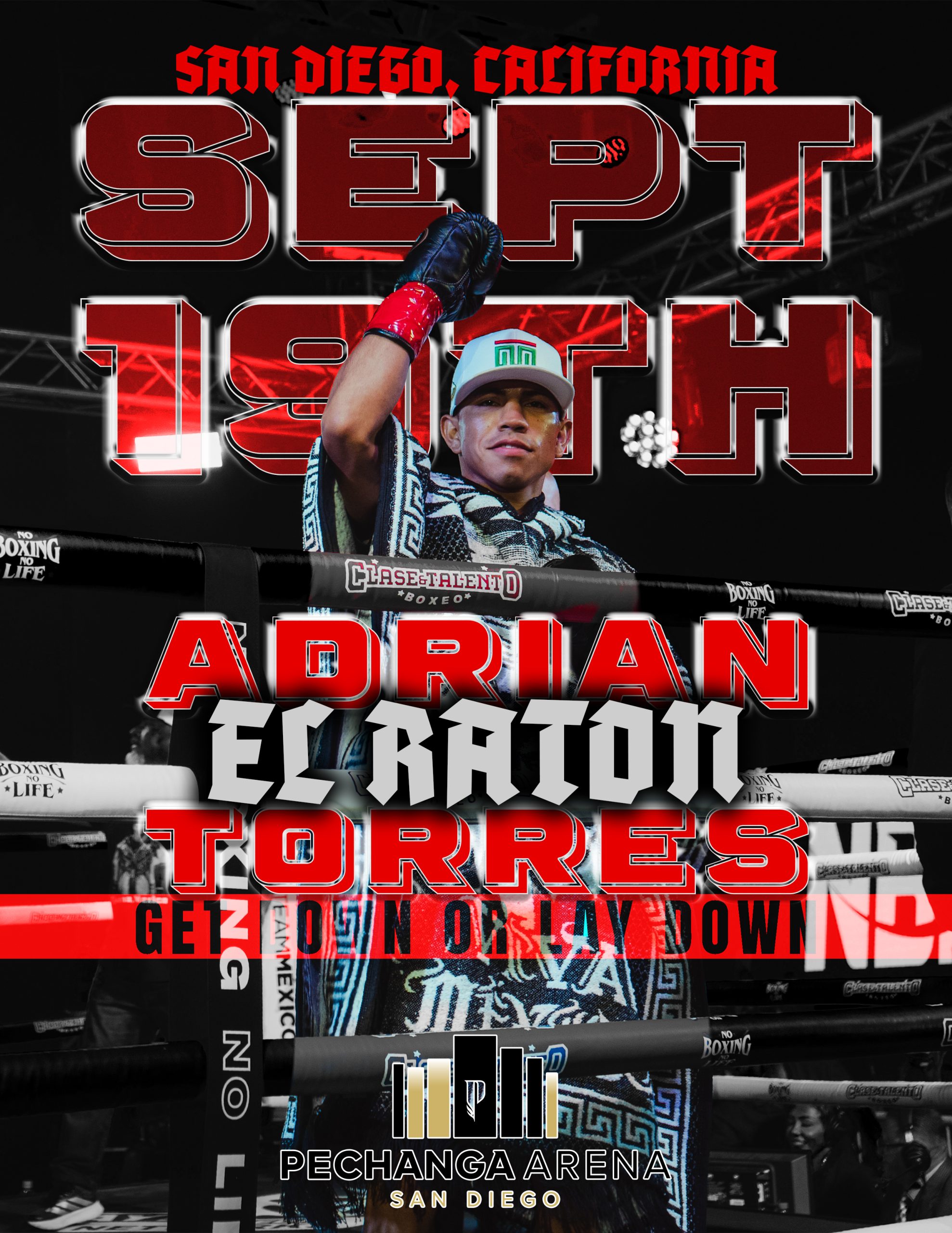 Adrian El Ratón Torres fights September 19 at Pechanga Arena San Diego