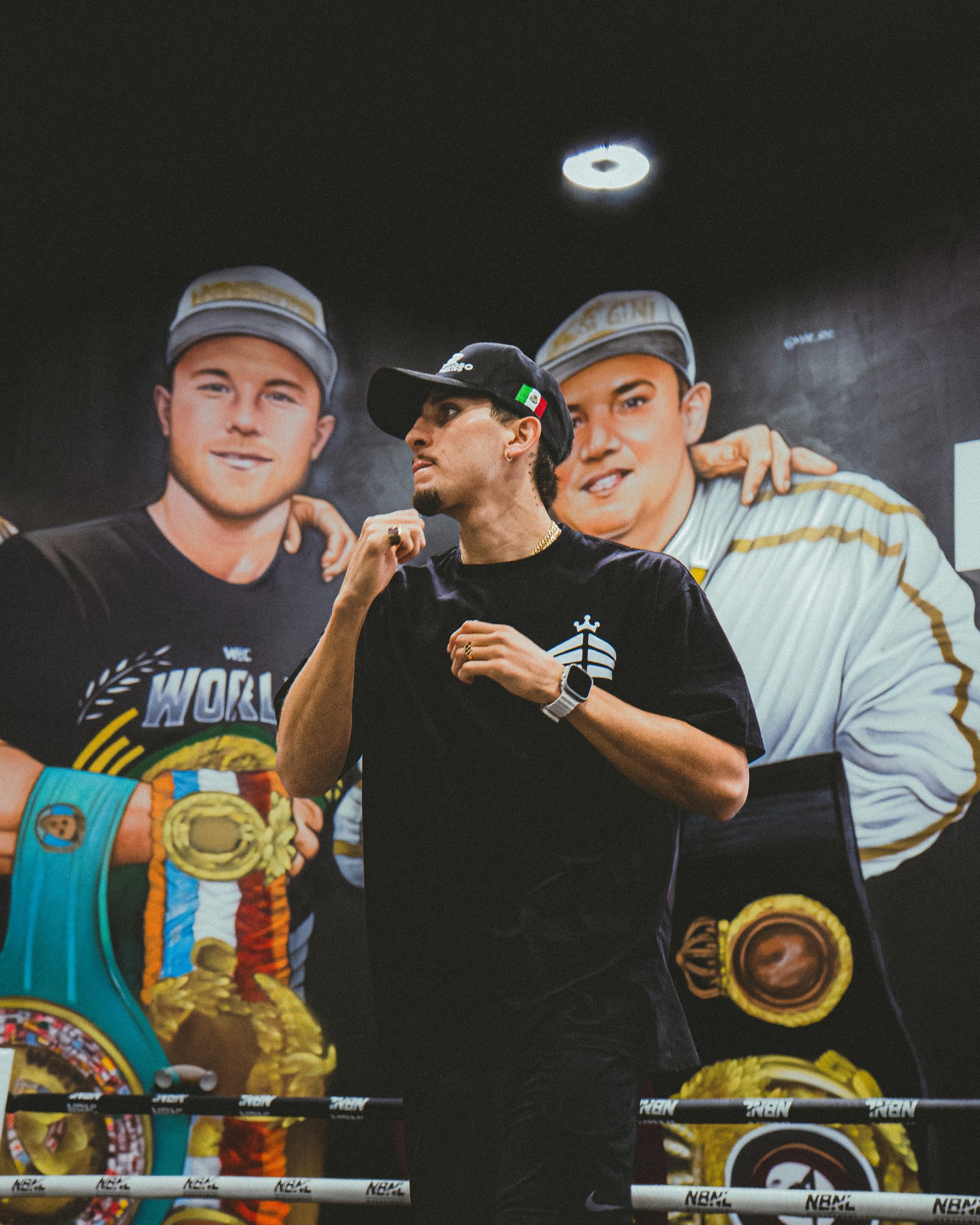 Marco Verde boxing during PBC San Diego fight week